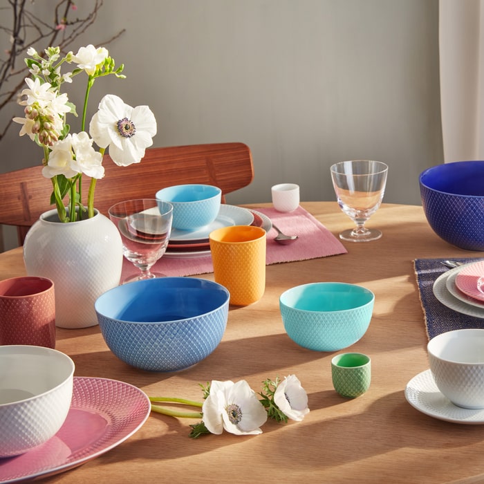 Lyngby Porcelæn Rhombe Color Bowl, Ø: 5.1"
