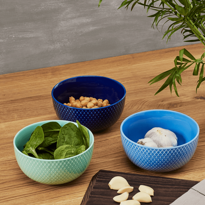 Lyngby Porcelæn Rhombe Color Bowl, Ø: 5.1"