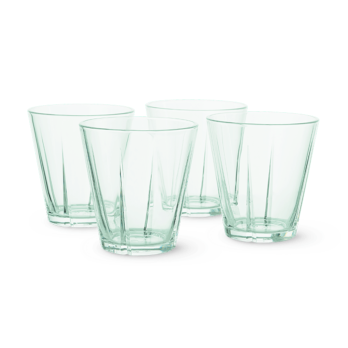 Rosendahl GC Recycled Tumbler Clear Green 4 Pcs H 3.7in 8.8 oz