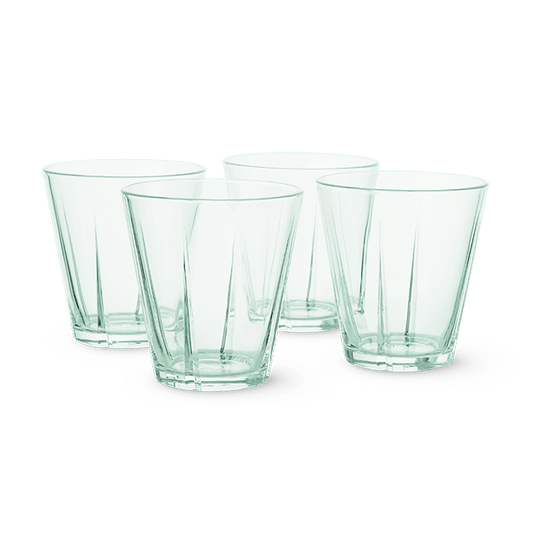 Rosendahl GC Recycled Tumbler Clear Green 4 Pcs H 3.7in 8.8 oz