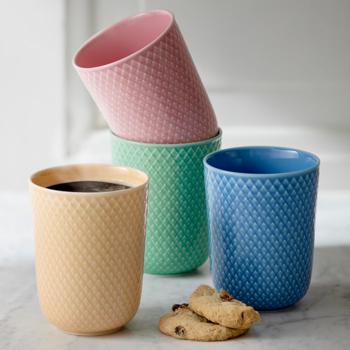 Lyngby Porcelæn Rhombe Color Mug, 11.2 Oz