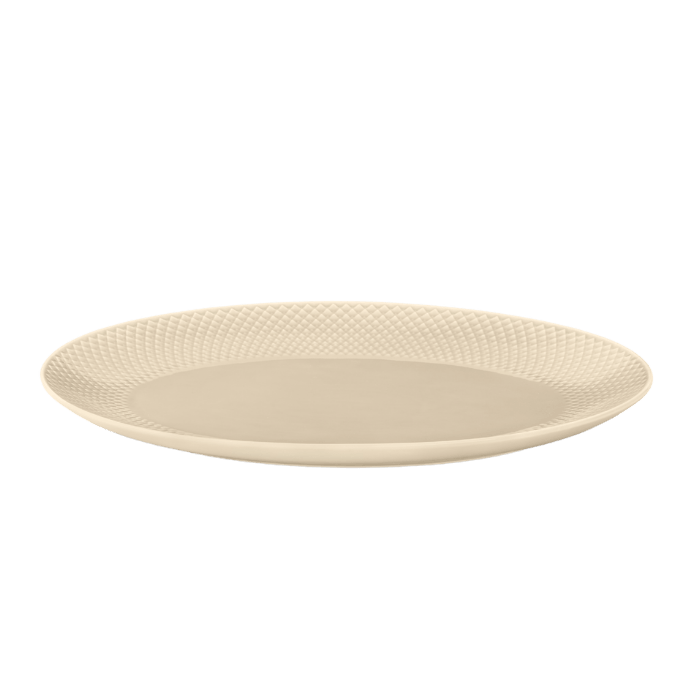 Lyngby Porcelæn Rhombe Earth Serving Dish, Marble, W: 13.8"