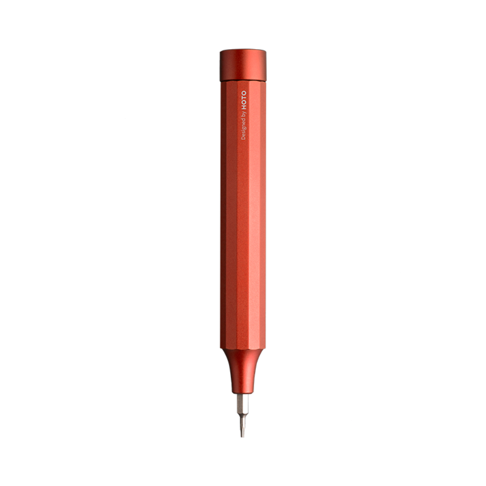 HOTO Precision Manual Screwdriver Pen | Vermillion Red
