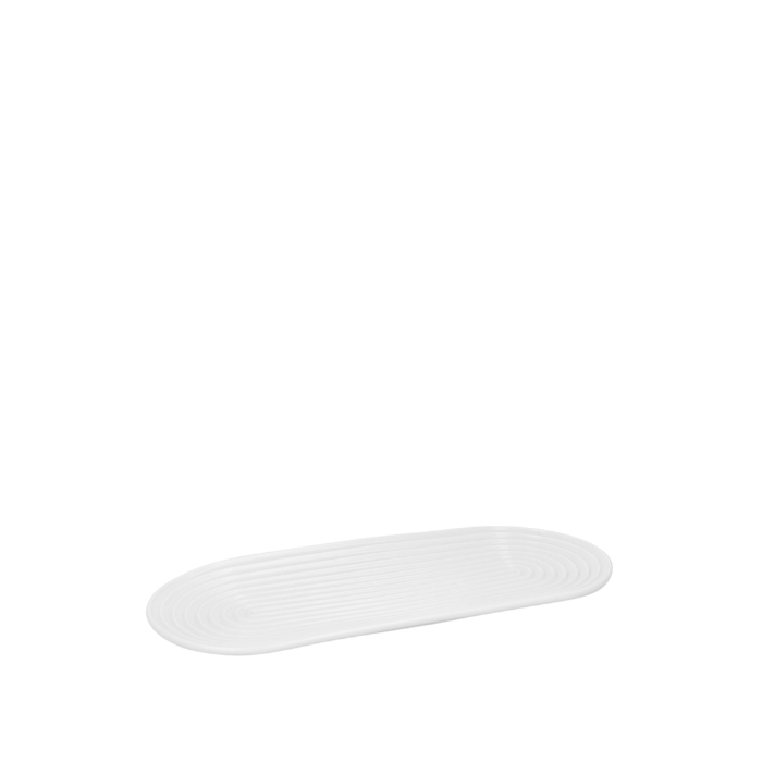Lyngby Porcelæn Tura Oval Serving Dish, White, W: 13.4"