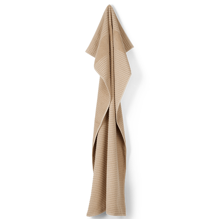 JUNA Check Towels, Sand