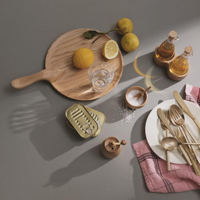 Kay Bojesen Menageri Serving Dish, Oak, Ø: 9.6"