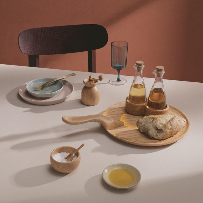 Kay Bojesen Menageri Serving Dish, Oak, Ø: 9.6"