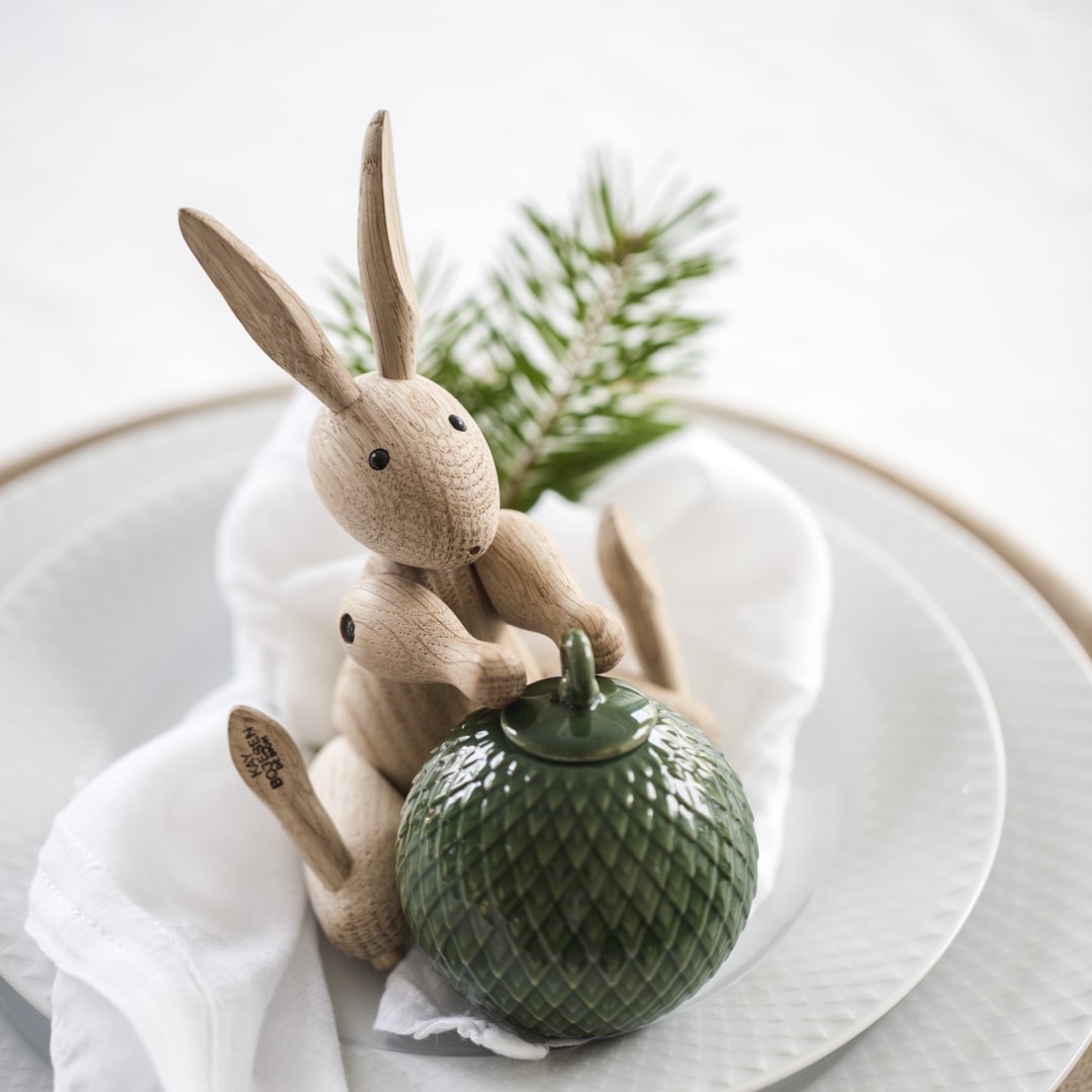 Kay Bojesen Rabbit, Oak, H: 6.3"