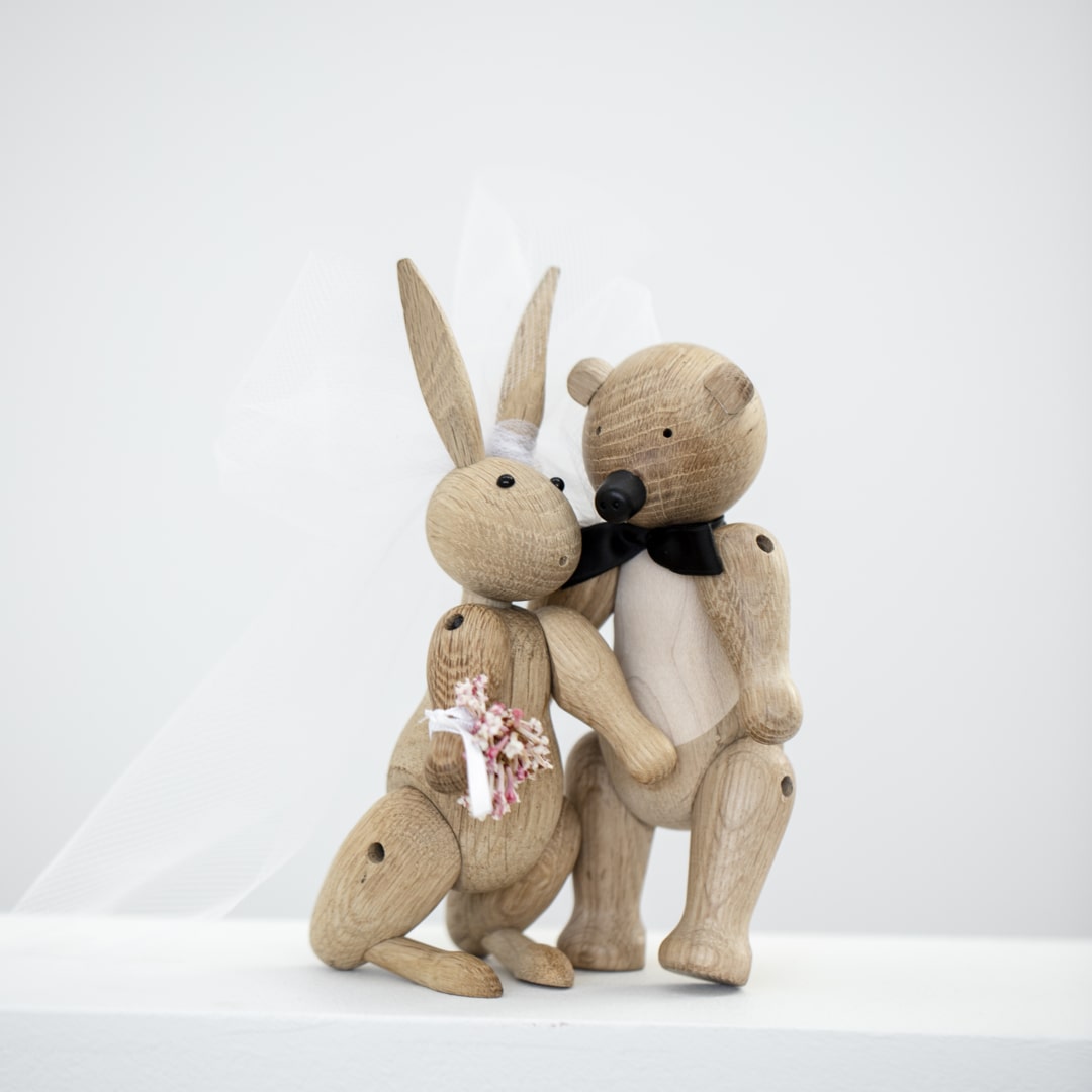 Kay Bojesen Rabbit, Oak, H: 6.3"
