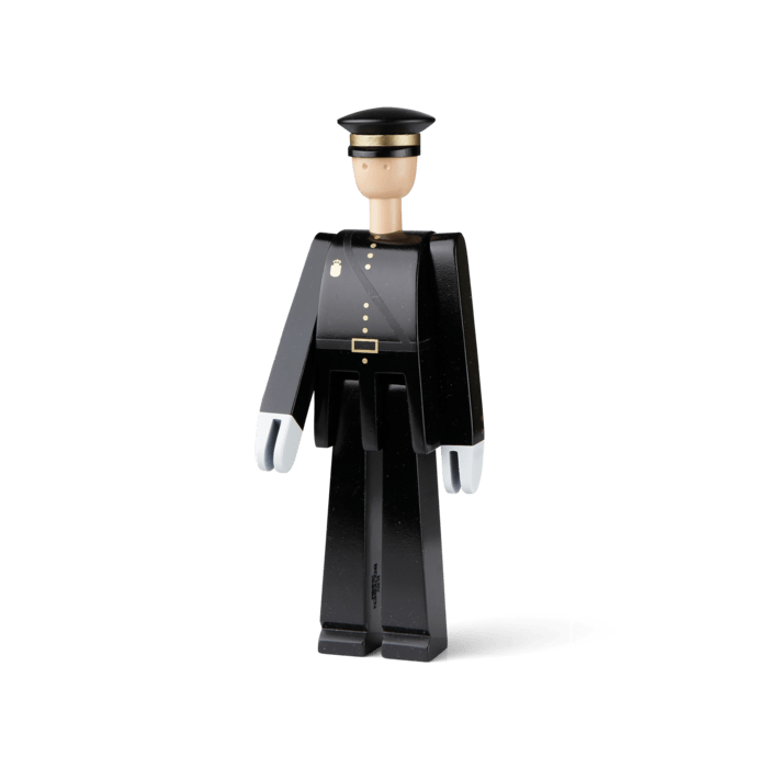 Kay Bojesen Police Officer, Black, H: 7.9"