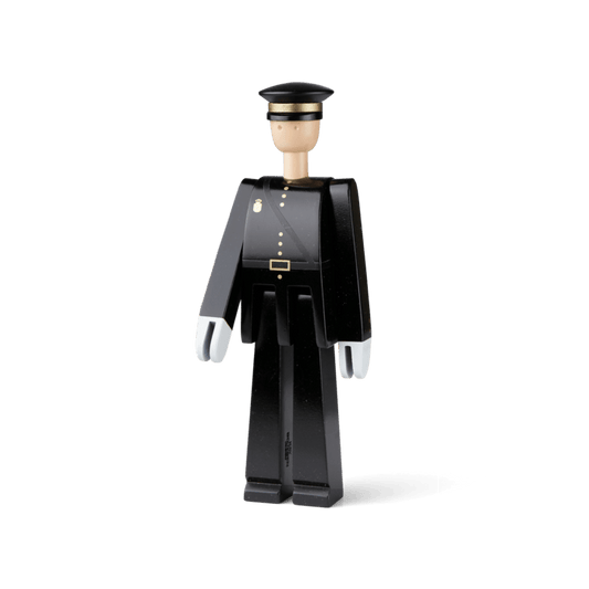 Kay Bojesen Police Officer, Black, H: 7.9"