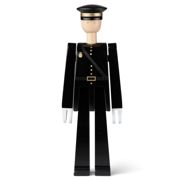 Kay Bojesen Police Officer, Black, H: 7.9"