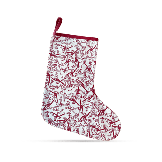 Kay Bojesen Christmas Stocking, Red/White, H: 17.7"