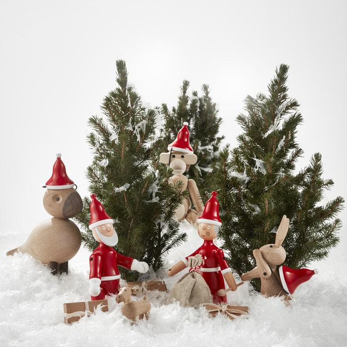 Kay Bojesen Santa Clara / Mrs Santa, Red/White, H: 7.7"