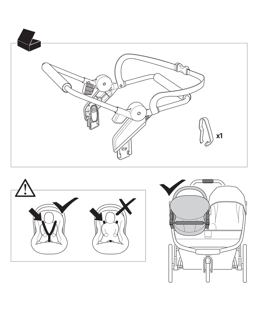 Thule Urban Glide 3 Double Car Seat Adapter Universal