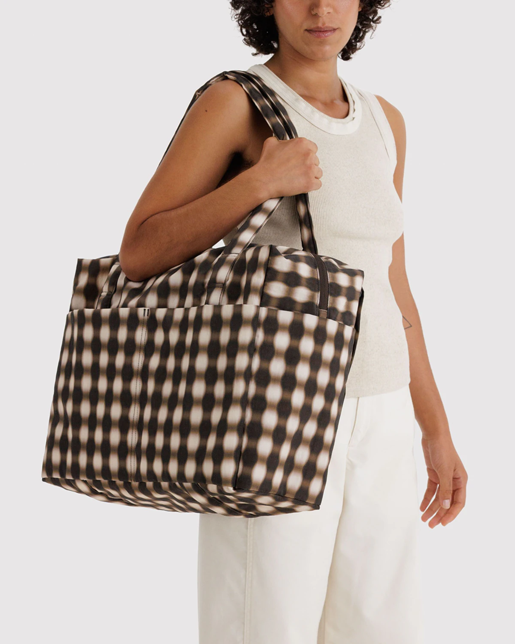 | Blurred Gingham Brown