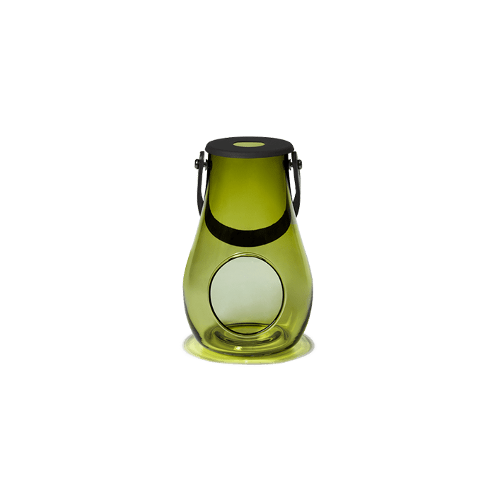 Holmegaard Design With Light Lantern, Olive Green