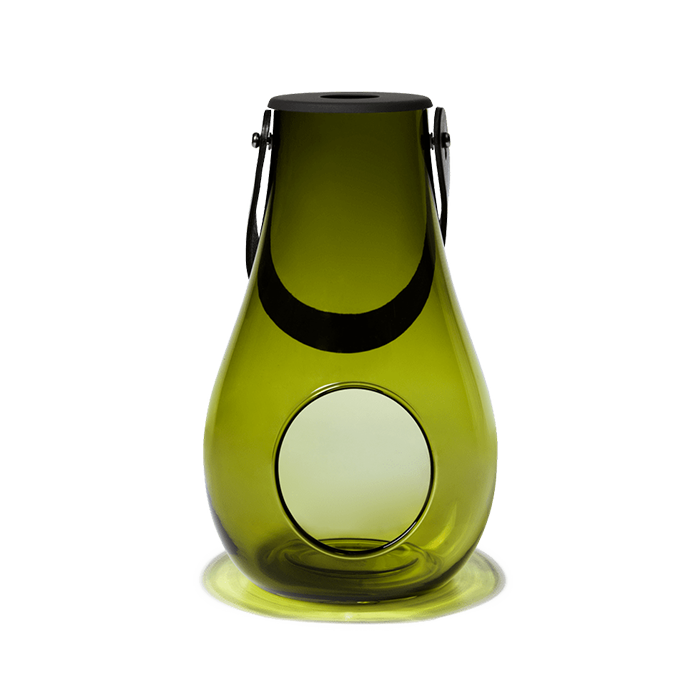 Holmegaard Design With Light Lantern, Olive Green