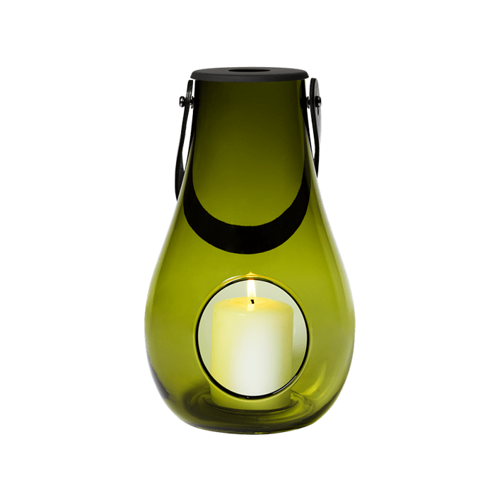 Holmegaard Design With Light Lantern, Olive Green