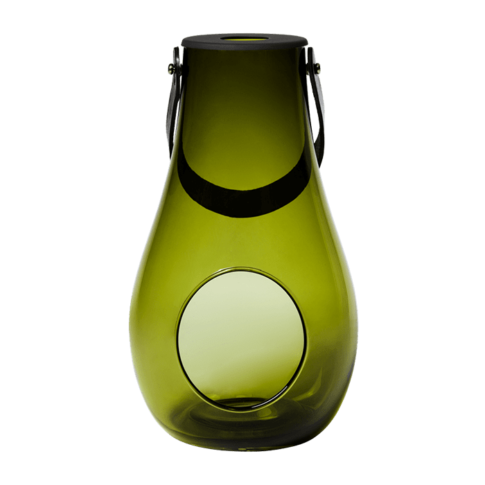 Holmegaard Design With Light Lantern, Olive Green