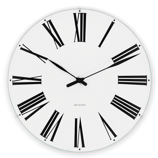 Arne Jacobsen Roman Wall Clock, Extra Large, Ø: 18.9"