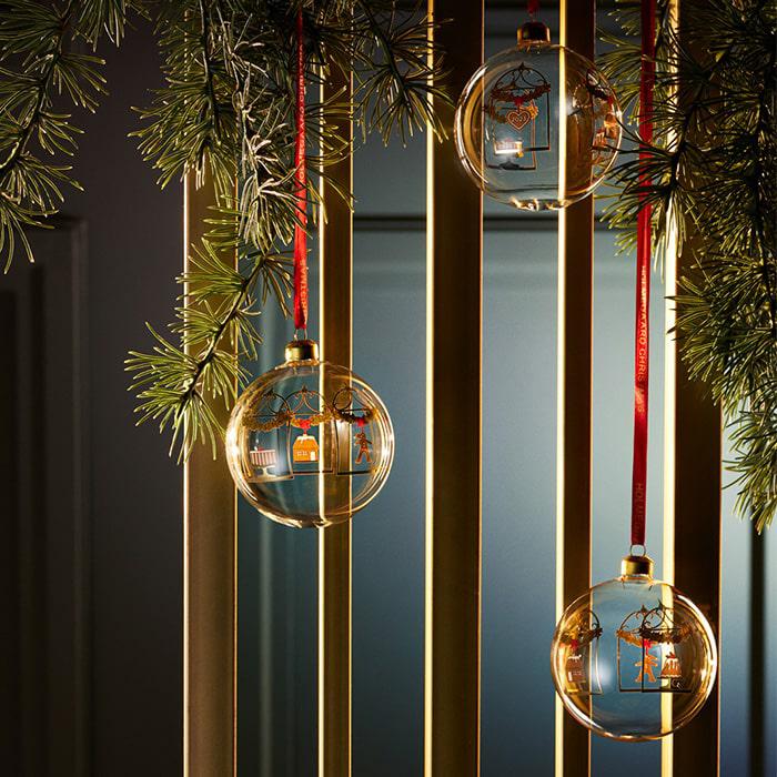 Holmegaard Annual Christmas Bauble, Clear, H: 3.1"