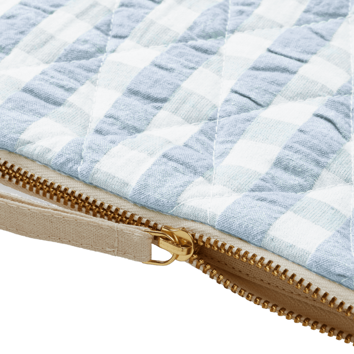 JUNA Pondus Laptop Bag, White/Light Blue