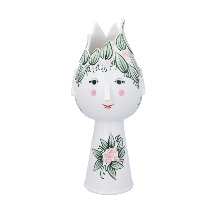 Bjørn Wiinblad Titania Vase, Green, H: 19.7"