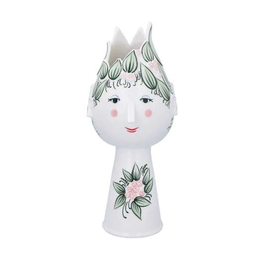 Bjørn Wiinblad Titania Vase, Green, H: 19.7"