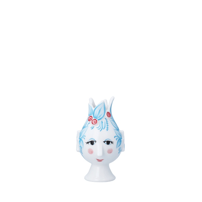 Bjørn Wiinblad Titania Candle Holder, Light Blue, H: 4.5"