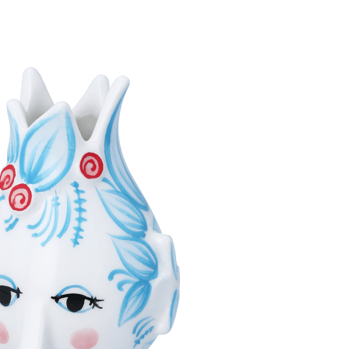 Bjørn Wiinblad Titania Candle Holder, Light Blue, H: 4.5"