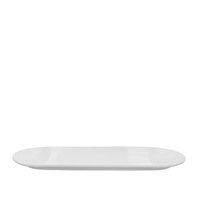 Lyngby Porcelæn Tura Oval Serving Dish, White, W: 18.9"