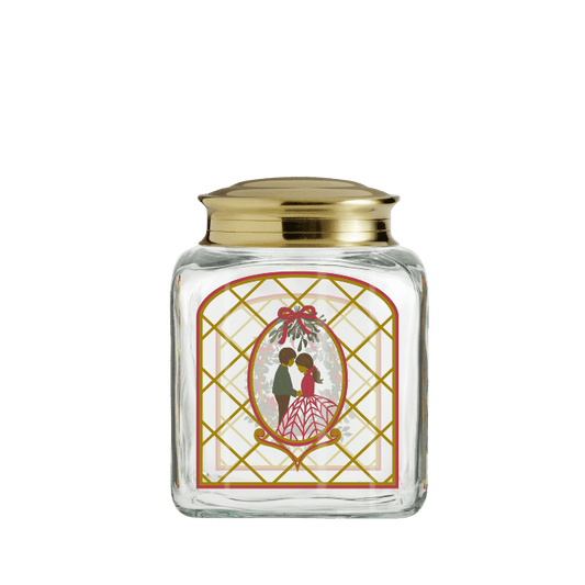 Holmegaard Christmas Biscuit Jar, H: 6.3"