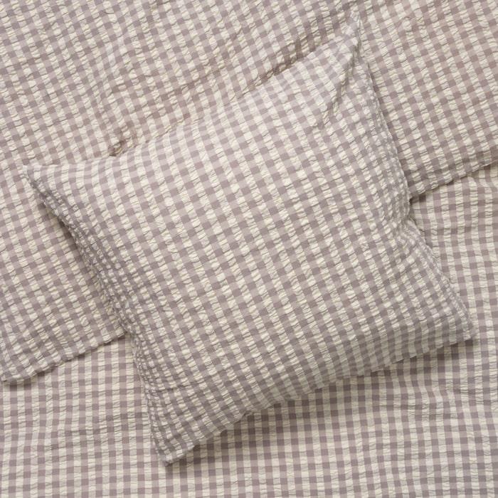 JUNA Bæk&Bølge Duvet Cover Set, Grey/Birch
