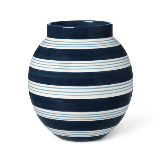 Kähler Omaggio Nuovo Vase, Dark Blue, H: 8.1"