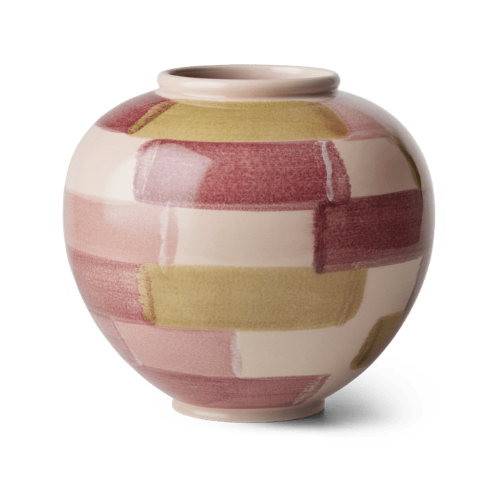 Kähler Canvas Vase, Rose/Brown, 7.9"