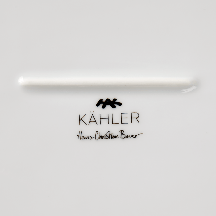Kähler Hammershøi Oval Serving Dish, White, W: 15.7"