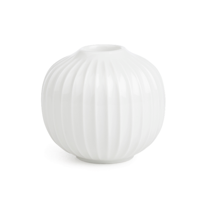 Kähler Hammershøi Candleholder Round, White