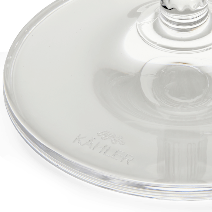 Kähler Hammershøi Champagne glass, 8.1 Oz., 2 Pcs.