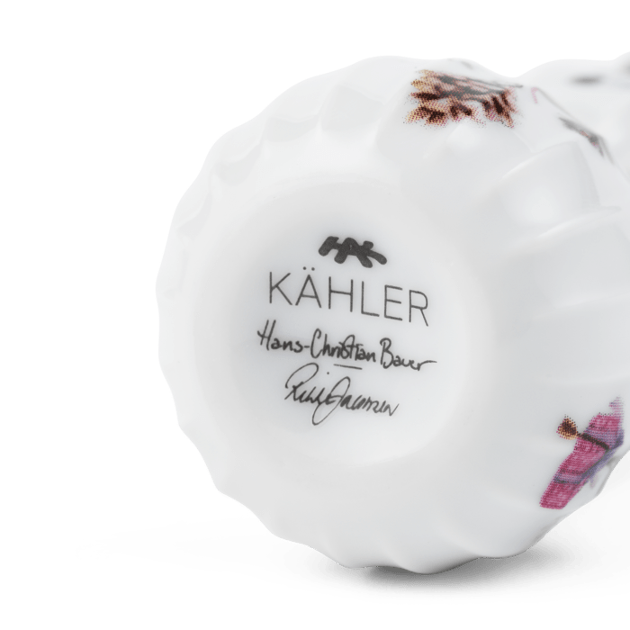 Kähler Hammershøi Christmas Hanging Snowman, H: 3.7"
