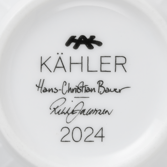 Kähler Hammershøi Christmas Mug, White with Decorations, 11.2 Oz