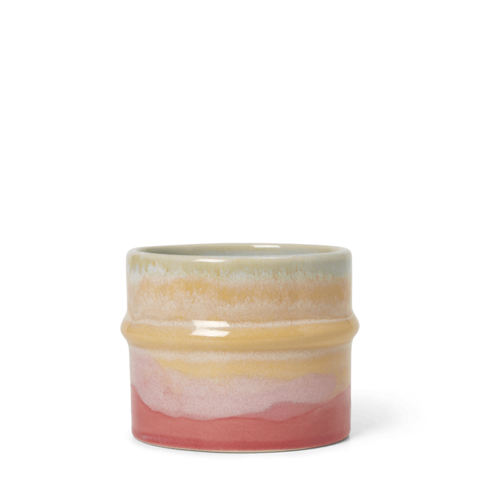 Kähler Poppery Mug, Pink/Mint/Yellow