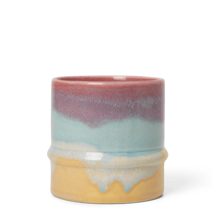 Kähler Poppery Mug, Pink/Mint/Yellow