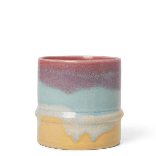 Kähler Poppery Mug, Pink/Mint/Yellow