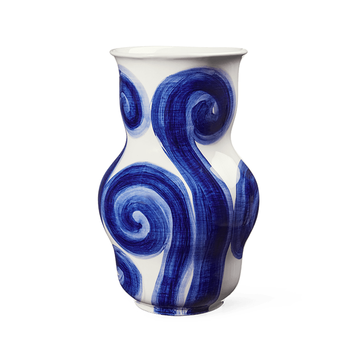 Kähler Tulle Vase, Blue, H: 8.9"