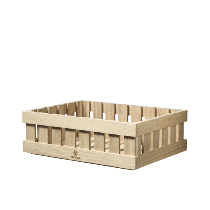 FDB Møbler X1 Æbletoft Apple Boxes, Natural Untreated Oak