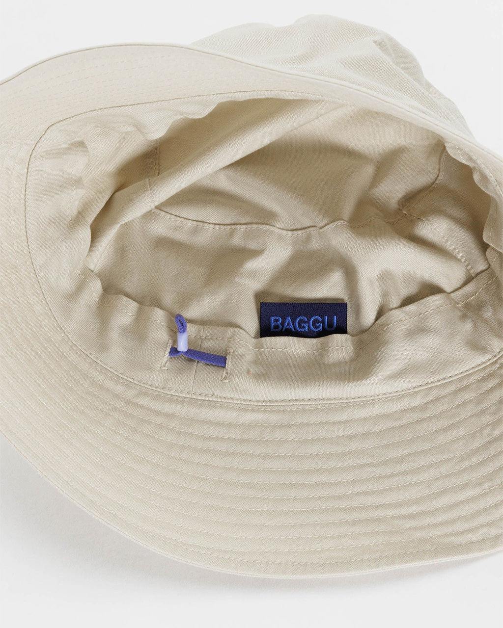 Close-up of Baggu Bucket Hat material | Brown Rice