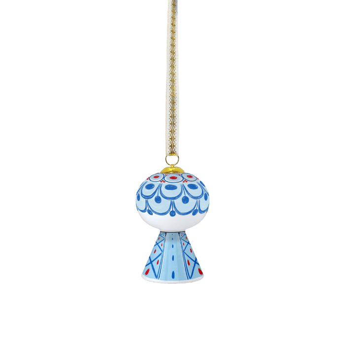 Bjørn Wiinblad Eva Christmas Ornament, Blue, H: 3"