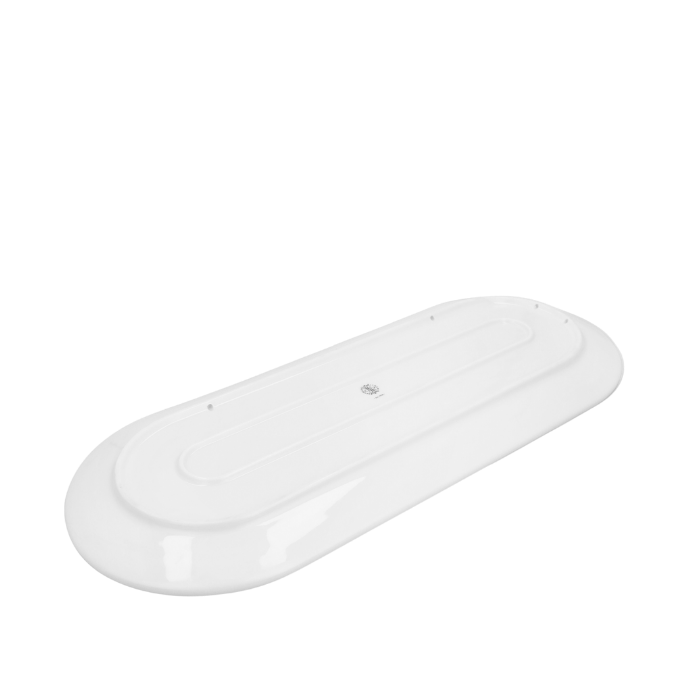 Lyngby Porcelæn Tura Oval Serving Dish, White, W: 18.9"