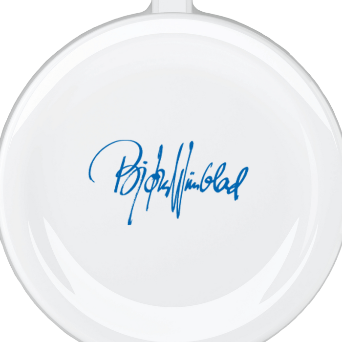 Bjørn Wiinblad Eva Christmas Ornament, Blue, H: 3"